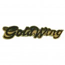 Anstecker / Pin HONDA Gold Wing Schriftzug schwarzgol