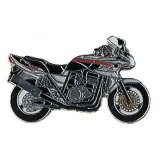 Anstecker / Pin KAWASAKI ZRX 1200 S silber/schwarz*