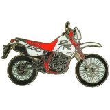 Anstecker / Pin SUZUKI DR 650 R rot/wei*