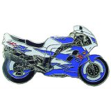 Anstecker / Pin SUZUKI GSX R 1100 W wei�/blau*