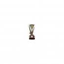 Award-Cup H=235mm auf Holzsackel, Gravur im Preis enthalten.