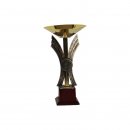 Award-Cup H=240mm auf Holzsackel, Gravur im Preis enthalten.