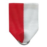  Banddreieck, 35 x 38 mm rot-wei, mit Sicherheitsnadel