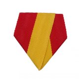 Banddreieck Rot-Gelb ca. 35 x 38 mm mit Sicherheitsnadel