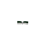 Bandschleife Petrol-Wei  ca. 45 x 15 mm