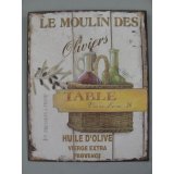 Blechschild / Wandschild Eisen Le Moulin Des H.25x20cm...