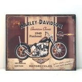 Blechschild / Wandschild Eisen Moter Harley Davidson...