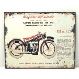 Blechschild / Wandschild Eisen Motorrad Campione...