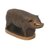 Bronzefigur Schwein H=40mmX75mm