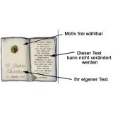 Buch mit Spruch zum 18. Geburtstag 27x22 cm personalisierbar