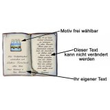 Buch mit Spruch zum 18. Geburtstag 27x22 cm personalisierbar