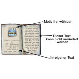 Buch mit Spruch zum 30. Geburtstag 27x22 cm personalisierbar