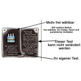 Buch mit Spruch zum 30. Geburtstag 27x22 cm personalisierbar