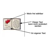 Buch mit Spruch zur Hochzeit 20x13cm gestaltbar