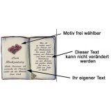 Buch zum Hochzeitstag mit Spruch 27x22cm gestaltbar