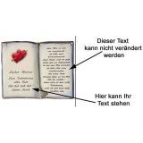 Buch zum Valentinstag 27x22 cm personalisierbar 