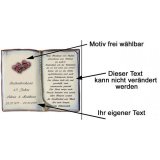 Buch zur Rubinhochzeit 27x22cm personalisierbar