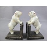 Buchstrzen Set/2 Eisen farbe BULLDOG H.14cm SET!