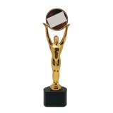Champion Award mit Emblem runder Marmorsockel 240mm inkl. Gravur