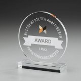 Crystal Round Kristallglas Award 170mm inkl. Gravur