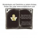 Decoramic Keramikbuch Braun, Motiv Engel mit Buch
