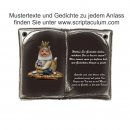 Decoramic Keramikbuch Braun, Motiv Katze mit Krone