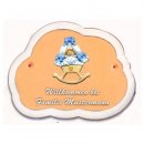 Decoramic Wolkentraum 624 Toskana, Motiv Baby Wiege blau