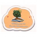 Decoramic Wolkentraum 624 Toskana, Motiv Baum Sonne