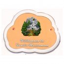 Decoramic Wolkentraum 624 Toskana, Motiv Bergdorf
