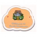 Decoramic Wolkentraum 624 Toskana, Motiv Firesenhaus wei