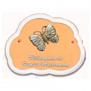 Decoramic Wolkentraum 624 Toskana, Motiv Schmetterling wei