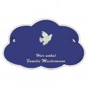 Decoramic Wolkentraum Blau, Motiv Friedenstaube