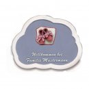 Decoramic Wolkentraum Grau, Motiv Baby Schuhe rosa