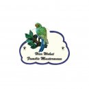 Decoramic Wolkentraum Weiß, Motiv Kanarienvogel