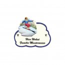 Decoramic Wolkentraum Weiß, Motiv Skiläufer