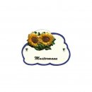 Decoramic Wolkentraum Weiß, Motiv Sonnenblumen