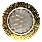 Dekoteller silber-/goldfarben 230mm inkl. Gravur