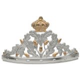 Diadem BICOLOR, teils vergoldet