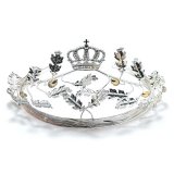 Diadem,  versilbert,