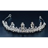  Diadem versilbert  14 x 5,51 cm H=3,5cm