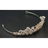 Diadem versilbert  14 x 5,51 cm
