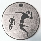 EMBLEM D=50 Faustball silberfarben