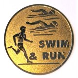 EMBLEM D=50 SWIM & RUN bronzefarben