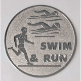 EMBLEM D=50 SWIM & RUN silberfarben