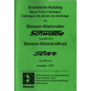 ERSATZTEILE-KATALOG Simson-Kleinroller Schwalbe KR51/1 &...