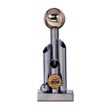 Edelstahltrop�e mit 5cm Emblem H.28 cm inkl. Gravur