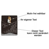 Ehrentafel mit Spruch zur Taufe 18x22 cm personalisierbar