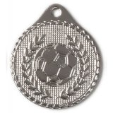 Eisen-Medaille Fußball Kranz Ø32mm silber 12 Gramm /...
