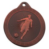 Eisen-Medaille Fu�ball �50mm bronze 31 Gramm / R�ckseite:...