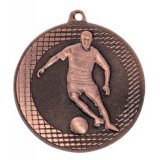 Eisen-Medaille Fußball Ø50mm bronze Fussball Motiv 37gr.